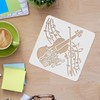FINGERINSPIRE Music Stencils Template 11.8x11.8 inch Plastic Musical Note Drawing