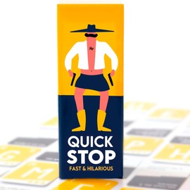 QUICKSTOP | Card Game for Family and Friends | Fast and Hilarious | 2-7 players | Party Game for Adults and Kids 10+ | 30 minutes Playing Time