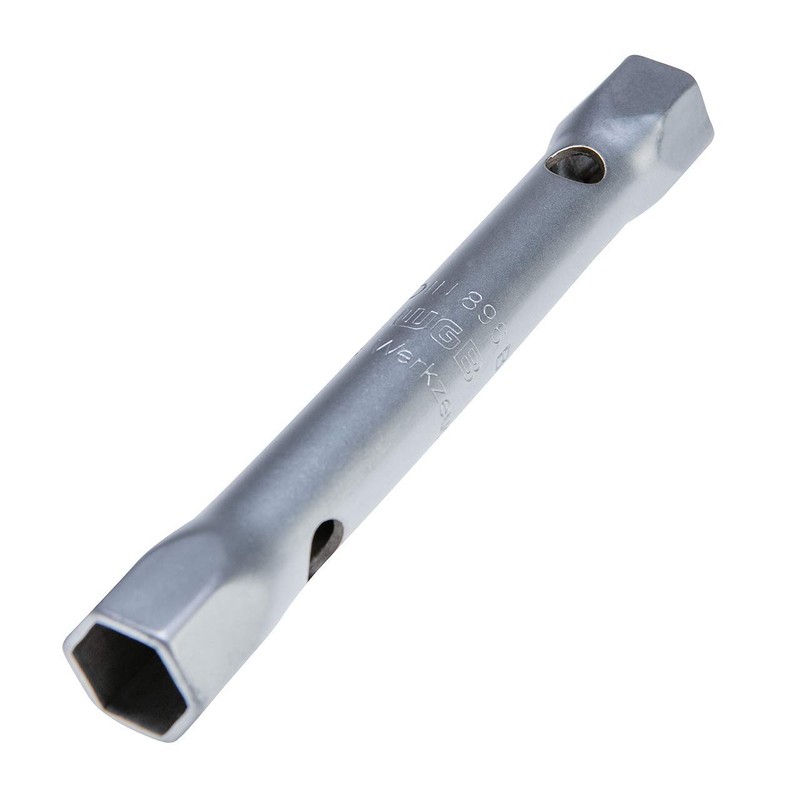 Double-sided tubular socket spanner set, long, suitable as a spark