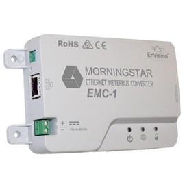 Morningstar Ethernet MeterBus Converter (EMC-1) - MeterBus Converter, Connects Solar Controllers for Enhanced Data & Network Features, SNMP, Modbus, SCADA, Remote Monitory & Connectivity