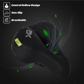 BWBIKE Wide Soft Flexible Bike Seat Cushion Shockproof Design Big Bum Extra Comfort Bike Saddle Fits MTB Mountain Bike, Folding Bike, Road Bike, City Bike, Exercise Bikes