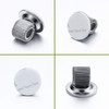 Outus 10 Pcs Silver Pen Holder Clips Manganese Steel Pen