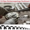 120 Pieces E-Clips Retaining Rings Set, Stainless Steel Retaining Ring