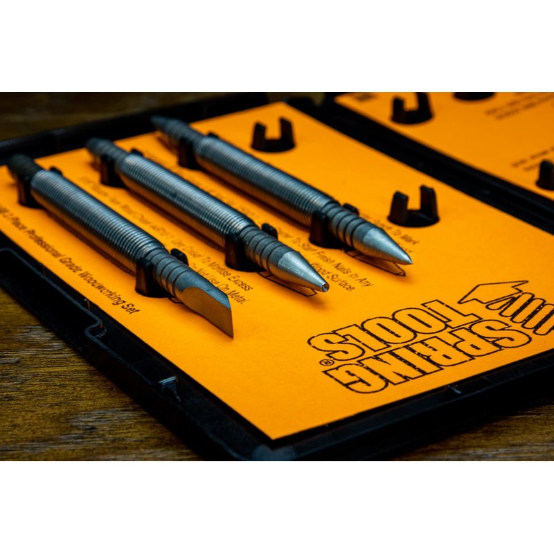 SpringTools CA198 3 Piece Woodworking Set with Nail Starter, Nail