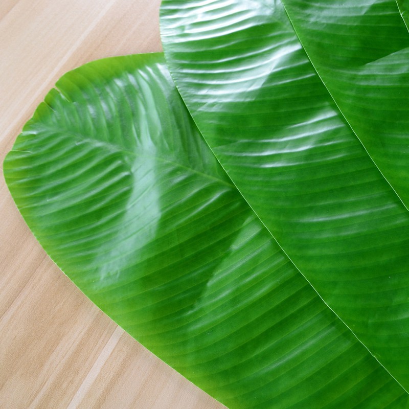 10PCS Artificial Banana Leaves Large Tropical Leaves Decorations Party Supplies