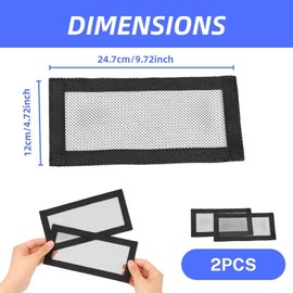 Pack of 2 Vent Cover for Model 3 Model Y, Climate Protection Air Flow Cover Under Seat, Back Seat Ventilation Grille with Velcro Fastening, Car Accessories