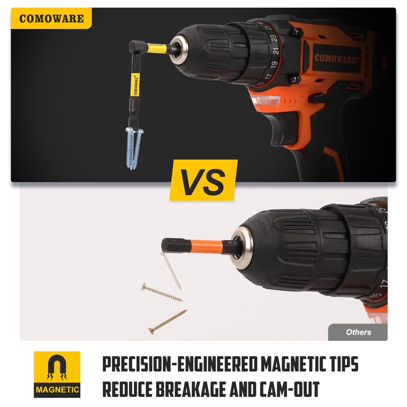 COMOWARE Allen Wrench Drill Bit Set - Hex Bits Set,