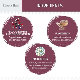 12-in-1 Multivitamin for Senior Dogs - 120 Senior Dog Vitamin and Supplement Soft Chews for Hip and Joint - Advanced Formula with Glucosamine, Omega 3,6,9, Vitamins, Probiotics - Made in The USA