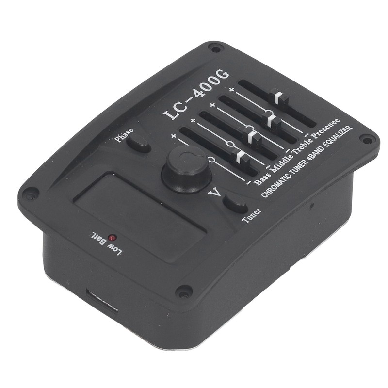 Acoustic Guitar 4 Band Equalizer EQ Preamps Piezo Pickup Chromatic