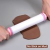 sourcing map Fondant Rolling Pin 14.57" x 1.57" Adjustable Guide