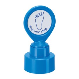 COLOP motivational stamp - Your Next Step - Blue ink | 148675 | Pre-inked teacher reward school stamper