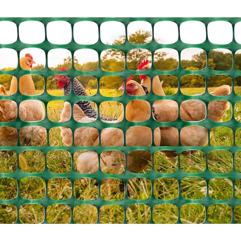 DOEWORKS Green Safety Netting Fence 100Ft X 4Ft Durable Uv