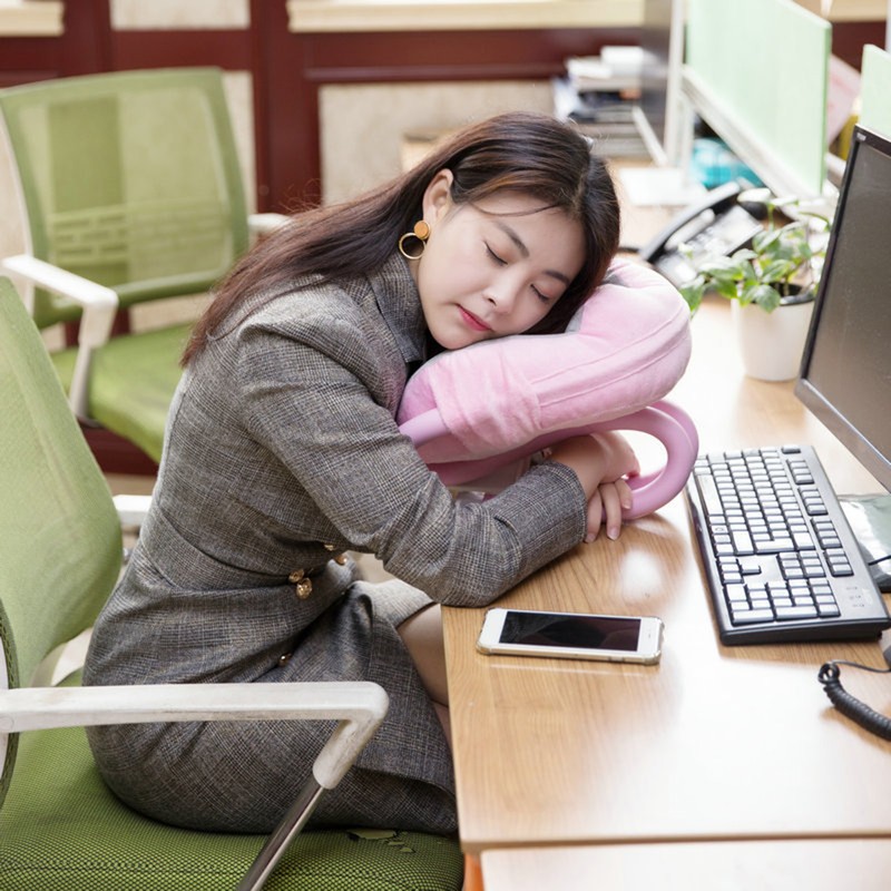 Neck Pillow Phone Holder U Shaped Pillow with Lazy Phone