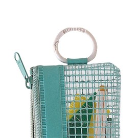 LIHITLAB Mesh Pouch, 9.5 x 6.2 inches, Charcoal (F244-Charcoal)