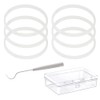 6 Pack Sealing Gaskets 3.2 inch White Rubber Gaskets Replacement
