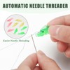 SYEYCW 45 Pcs Needle Threaders, Sewing Machine Needle Threader, Automatic
