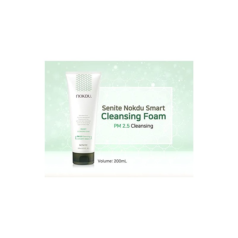 SENITE Espuma Limpiadora Facial Coreana Nokdu 200ml - 200ml -