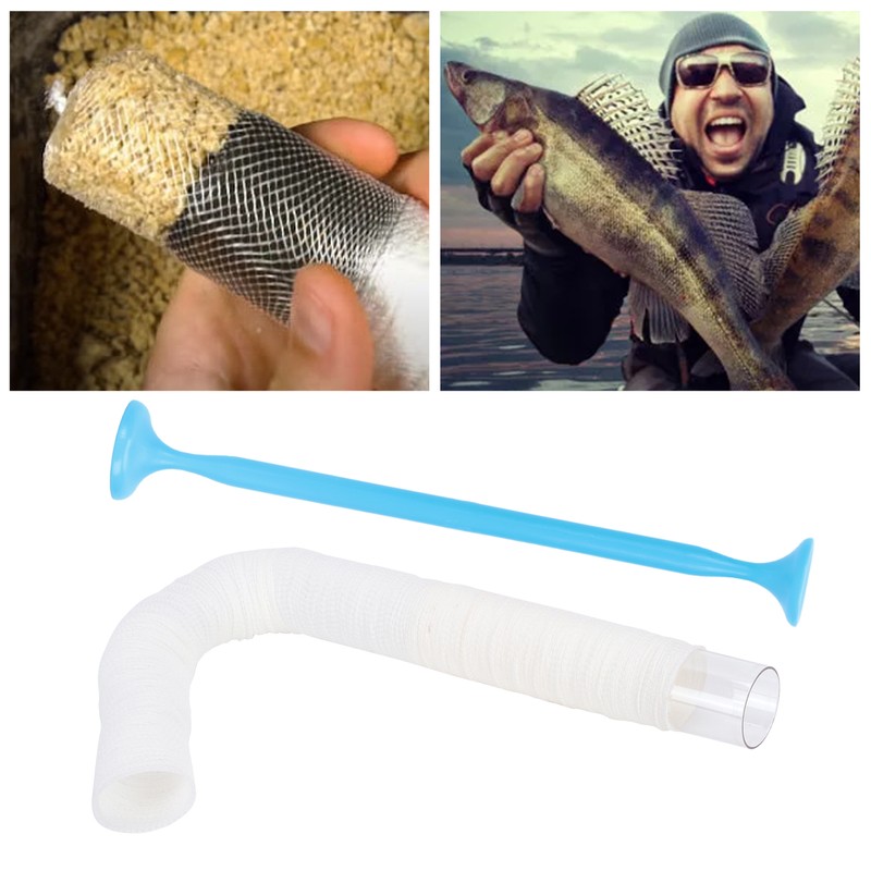 PVA Cylinder Water Soluble Net PVA Mesh Soluble Fishing Feeder