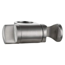 Tecmolog Stainless Steel Hand Shower Holder Angle Adjustable Shower Head Holder for Shower Rail 25 mm, Nickel, ST35
