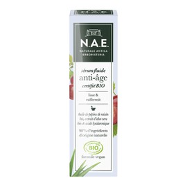 N.A.E. - Fluid-Serum Bio Anti-Aging Gesicht – Traubenkernöl, Aloe Vera, Hyaluronsäure – Bio-zertifiziert – Vegane Formel – 98% Inhaltsstoffe natürlichen Ursprungs – Behälter 30 ml