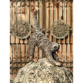 BELLA HAUS DESIGN Yoga With Sloths Figurines Set of Five - 3" Sloth Statue Action Figures, Yoga Decor Poses