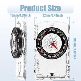 LvYiLinggg Compass, Mountain Climbing, Compass, Compass, Compass, Compass, For Outdoor Activities, Hiking, Navigation, Disaster Prevention, Small, Lightweight