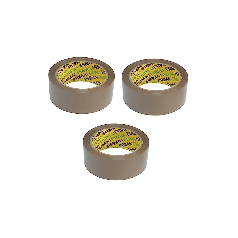 Prima Tape Brown Clear White Fragile Rolls Packaging Tape for