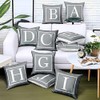 Hangood Alphabet Letter M Cushion Cover 18x18 Soft Plush Throw