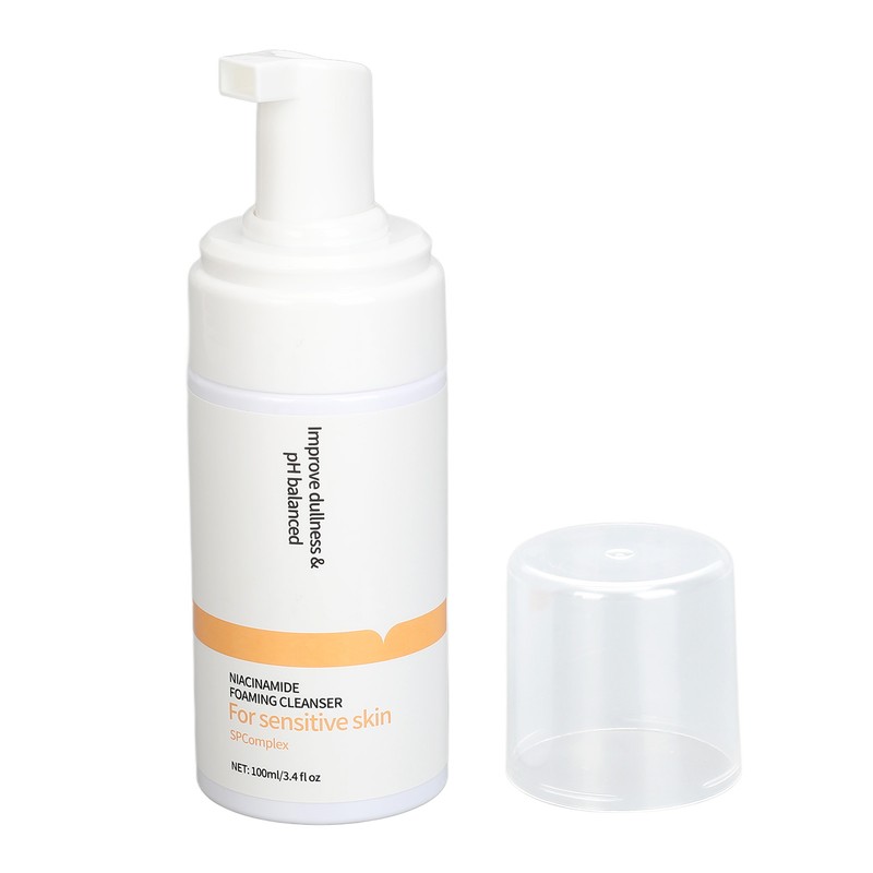 Niacinamide Facial Cleanser Deep Cleansing Brightening Whitening Vitamin C Foaming