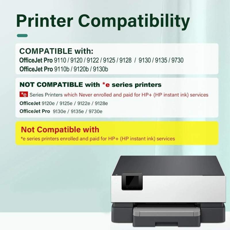 FADSOON® 936 Ink 4-PK Compatible for OfficeJet Pro 9125e 9730e
