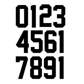 4 Inch Iron-On Letters Numbers Heat Transfer Letters Paper DIY Letters for Clothing Jersyes T Shirts Team Slogan 12PCS (Black)
