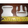 Unbranded Single White Plastic Side Release Buckles - 2 Inch