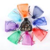ccHuDE 100 Pcs Organza Drawstring Pouches Sheer Gift Bags Mesh