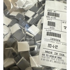 Essentra Components KKD-4-RT Cable Clip, C-Type Gray Adhesive 0.250", Bag of 500