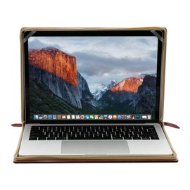 MOSISO Funda para Portátil Compatible con MacBook Air 13 M3 A3113 M2 A2681 M1 A2337 A2179 A1932/Pro 13 M2 M1 A2338 A2251 A2289 A2159 A1989 A1706 A1708,PU Cuero Vintage Portfolio Cubierta, Vino Rojo