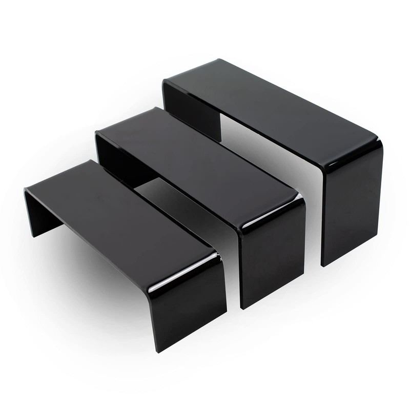 Acrylic Plinths - Set of 3 Nesting Plinth Riser Steps