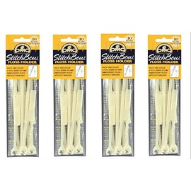Paquete de 4 soportes para hilo dental: paquete de 4 (total de 40 soportes para hilo dental)