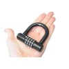 Mini Compact Padlock 4 Digit Combi 12mm Shackle U-Lock D-Lock