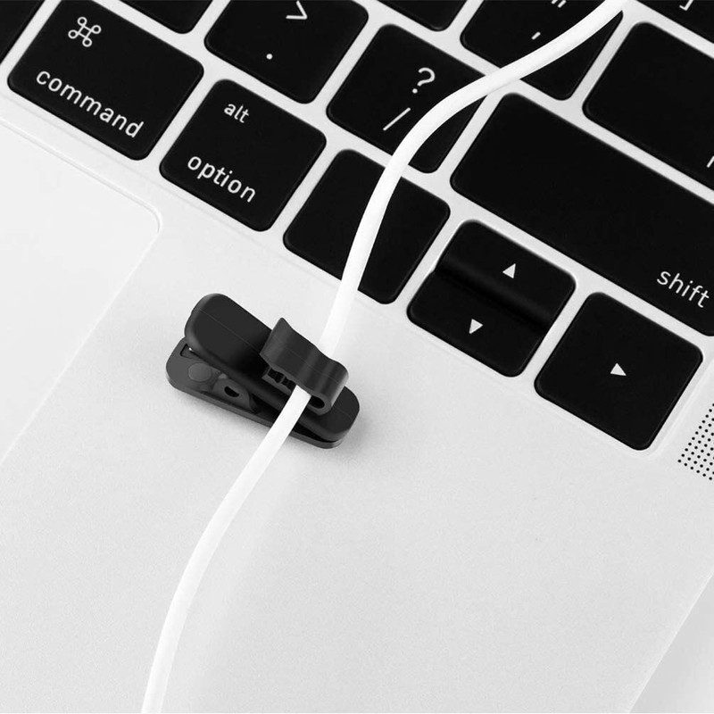 XSAJU Earphone Clips, Set of 4, Cable Clips, Compatible with