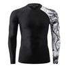 HUGE SPORTS Men's Long Sleeve Rash Guard UPF 50+ UV