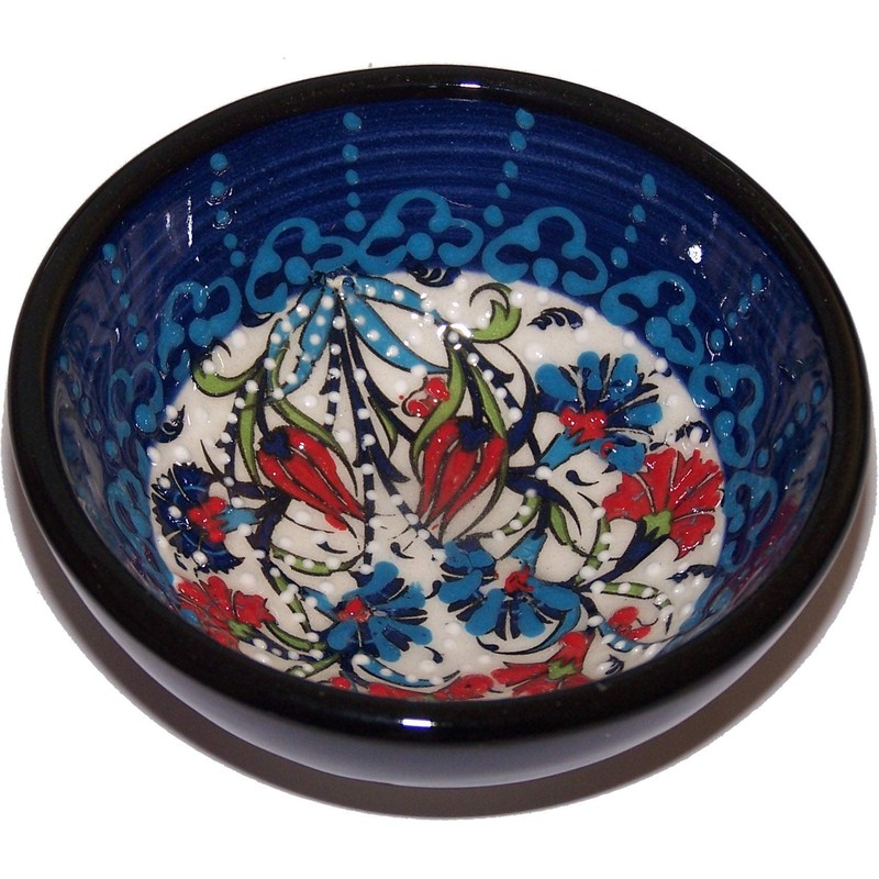 Holy Land Market Turkish Ceramic Bowl - Blue Motif -