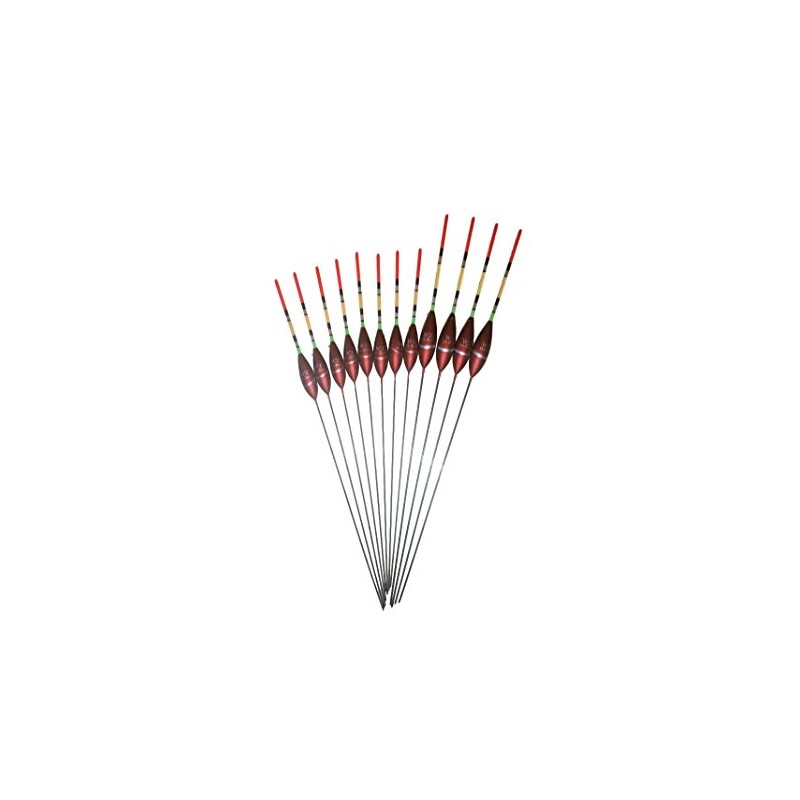 12 x Assorted Pole Floats (Pack 322M12)
