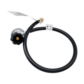 GEIparts Gas Grill Regulator and Hose Propane Regulator with LPG Hose 2 Feet Low Pressure 25-250PSI Propane Regulator for Most LP Gas Grill Heater and Fire Pit