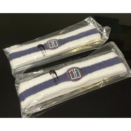 Couver Unisex Premium Quality Tennis Style Terry Cloth Sweat Headband 2-Pack