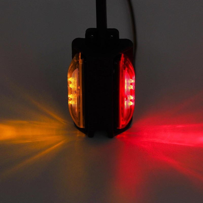 Partsam 2x 4 LED Clearance Trailer Fender Lights Amber Front