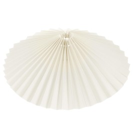 Hemobllo Pleated Lamp Shade: Beige Pleated Umbrella Shape Fabric Lamp Shade E27 Replacement Light Shades for Table Lamps, Pendant Lamps, 12.18x6.29 Inch, Beige
