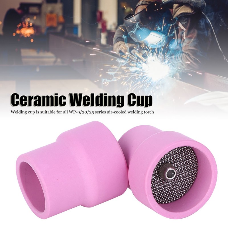 2Pcs Ceramic Welding Cup for WP9/20/25 Series AirCooled Torch #12