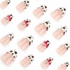 24 Pcs Valentine's Day Extra Short Press on Nails Almond