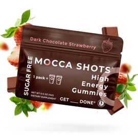 SGC Seattle Gummy Company Sugar-Free Caffeine Energy Gummies 6-Pack, Strawberry Energy Chews, Nootropic, Vegan, Plant-Based, Gluten Free, 200mg Caffeine