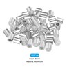 sourcing map 3/16" 5mm Aluminum Crimping Loop Sleeve Single Round